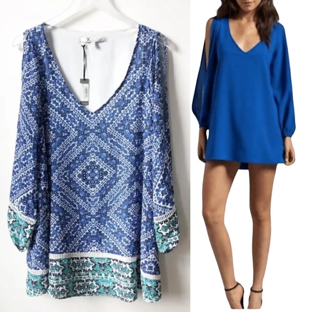 Lovers + Friends Gracie Mosaic Print Dress Sz. S NWT